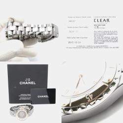 مملوكة مسبقًا Chanel  J12 H4197 Quartz Grey 18k Rose Gold Ceramic Women's Wristwatch 34 mm