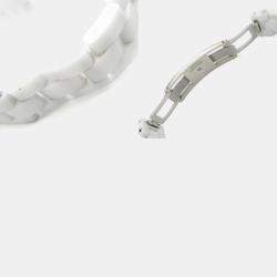 Pre Owned Chanel J12 H7419 Quartz White Ceramic Women's Wristwatch 33.5 mm