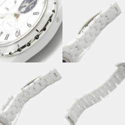 مملوكة مسبقًا ساعة يد نسائية شانيل J12 H3404 أوتوماتيكية سيراميك بيضاء 39 مم