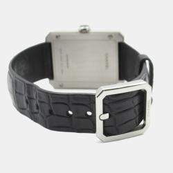 Pre Owned Chanel Boy-Friend H6585 Quartz Black Stainless Steel Women's Wristwatch 27 mm