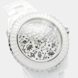 Pre Owned ساعة يد نسائية شانيل J12 H7990 كوارتز سيراميك أبيض 33.5 مم