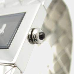 Pre Owned Chanel Matelasse H0009 Quartz Black Stainless Steel Women's Wristwatch 19 mm