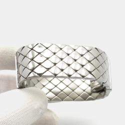 Pre Owned Chanel Matelasse H0009 Quartz Black Stainless Steel Women's Wristwatch 19 mm