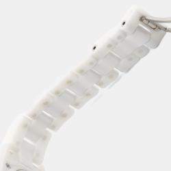 مملوكة مسبقًا ساعة يد نسائية شانيل J12 H5704 كوارتز سيراميك ستانلس ستيل 33.5 مم