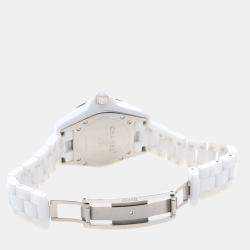 مملوكة مسبقًا ساعة يد نسائية شانيل J12 H0968 سيراميك بيضاء أوتوماتيكية 33 م�م