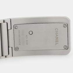 مملوكة مسبقًا Chanel Code Coco H5145 Quartz Black Dial Stainless Steel Diamond Women's Wristwatch 21.5mm