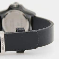 Pre Owned Chanel J12 H4663 Quartz Ceramic Diamond Women's Wristwatch 20mm