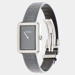 Pre Owned Chanel Boyfriend Quartz Stainless Steel Women's Wristwatch 22 mm