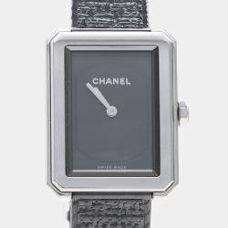 مملوكة مسبقًا Chanel Boyfriend Quartz Stainless Steel Women's Wristwatch 22 mm