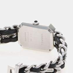 Pre Owned Chanel Premiere H7022 Black Stainless Steel Quartz Women's Wristwatch 20x26mm
