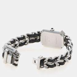 Pre Owned Chanel Premiere H7022 Black Stainless Steel Quartz Women's Wristwatch 20x26mm