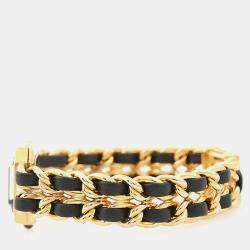 Pre Owned Chanel Premiere H0001 Black 18K Yellow Gold Plated, Stainless Steel Quartz Women's Watch 20 mm x26 mm 