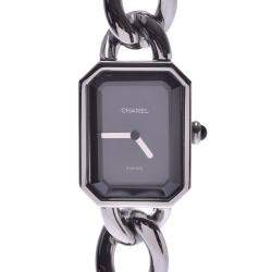 Pre Owned Chanel Black Stainless Steel Premiere Quartz Women's Wristwatch 20 MM
