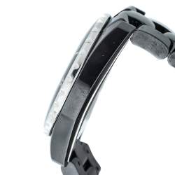 Pre Owned ساعة  يد نسائية شانيل أوتوماتيك جي12 ياقوت سيراميك أسود 38 مم