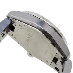 Pre Owned Chanel Grey Titanium & Ceramic J12 H2979 Automatic Women's Wristwatch 38 mm