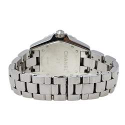 Pre Owned Chanel Grey Titanium & Ceramic J12 H2979 Automatic Women's Wristwatch 38 mm