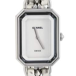 مملوكة مسبقًا Chanel Mother of Pearl Stainless Steel Leather Premiere H1639 Women's Wristwatch 26mm x 20mm