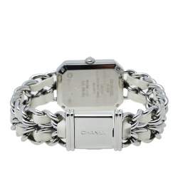 مملوكة مسبقًا Chanel Mother of Pearl Stainless Steel Leather Premiere H1639 Women's Wristwatch 26mm x 20mm