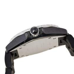 Pre Owned Chanel Black Ceramic Rubber J12 Women's Wristwatch 38 mm