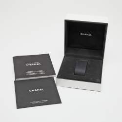 Pre Owned Chanel Black Stainless Steel and Diamond Premiere Chaine H3254 Women's Wristwatch 20 mm
