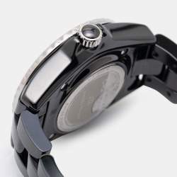 Pre Owned Chanel Black Ceramic J12 Electro Limited Edition H7121 Women's Wristwatch 33 mm 