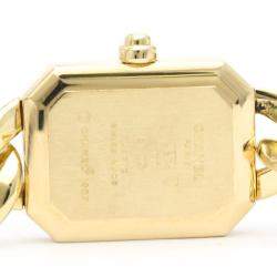 Chanel Black 18k Yellow Gold Premiere H0003 Quartz Women's Wristwatch 20 mm