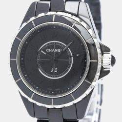 Chanel Black Stainless Steel J12 H4196 Women's Wristwatch 29 mm