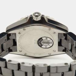 Pre Owned Chanel Black Diamond Ceramic Stainless Steel J12 H2124 Unisex 38 mm 