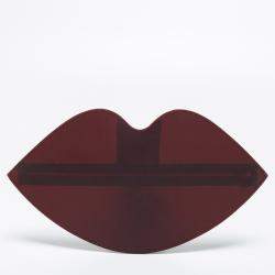 مملوكة مسبقًا حقيبة كلتش شارلوت أوليمبيا PVC بوردوه