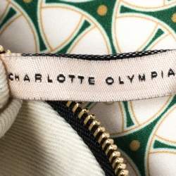 Charlotte Olympia Multicolor Printed Fabric Zip Pouch
