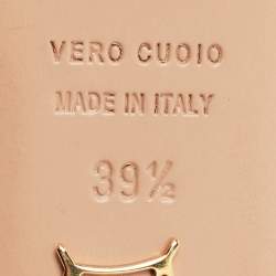 مملوكة مسبقًا حذاء كعب عالي شارلوت أوليمبيا بكين شامواه أحمر برباط للكاحل مقاس 39.5