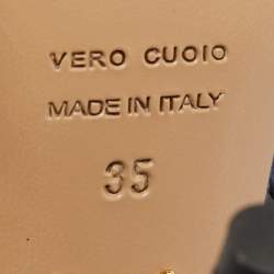 Pre Owned Charlotte Olympia Blue Satin Wallace Ankle Strap Sandals Size 35