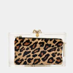 Charlotte Olympia Clear Perspex Pandora Spider Clutch