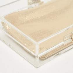 Pre Owned Charlotte Olympia Clear Perspex Pandora Spider Clutch