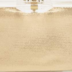 Pre Owned Charlotte Olympia Clear Perspex Pandora Spider Clutch