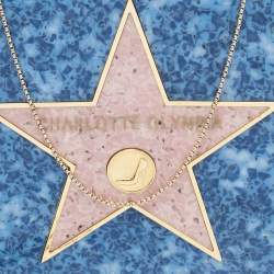Pre Owned Charlotte Olympia Blue/Pink Acrylic Walk of Fame Matchbox Chain Clutch