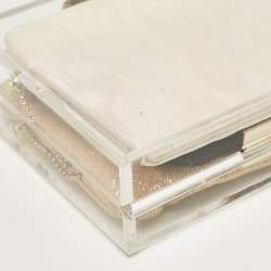 Pre Owned Charlotte Olympia Clear Perspex Pandora Clutch