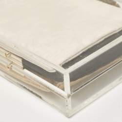 Pre Owned Charlotte Olympia Clear Perspex Pandora Clutch