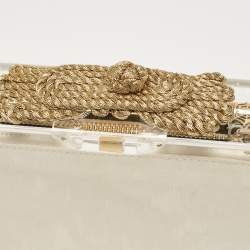 Pre Owned Charlotte Olympia Clear Perspex Pandora Clutch