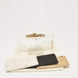 Pre Owned Charlotte Olympia Clear Perspex Pandora Clutch
