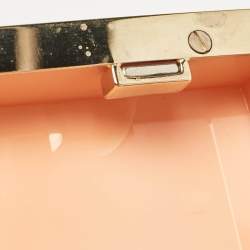 Charlotte Olympia Peach Perspex Cancer Zodiac Pandora Box Clutch 