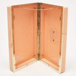 Charlotte Olympia Peach Perspex Cancer Zodiac Pandora Box Clutch 