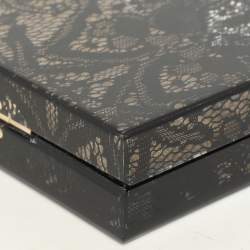 Charlotte Olympia Black Halloween Lace And Perspex Spider Box Clutch
