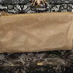 Charlotte Olympia Black Halloween Lace And Perspex Spider Box Clutch