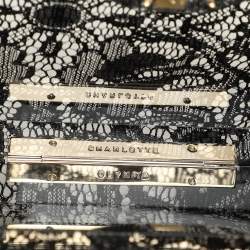 Charlotte Olympia Black Halloween Lace And Perspex Spider Box Clutch