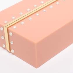 Pre Owned Charlotte Olympia Pink Acrylic Barbie World Clutch