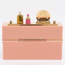 Pre Owned Charlotte Olympia Pink Acrylic Barbie World Clutch