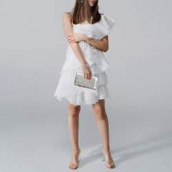 Pre Owned Charlotte Olympia Clear Perspex Spider Pandora Box Clutch