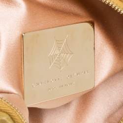 Pre Owned Charlotte Olympia Yellow Wool Sleeping Beauty Felt Pouch