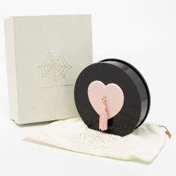 Pre Owned Charlotte Olympia Black/Pink Perspex Such a Tease Tassel Clutch